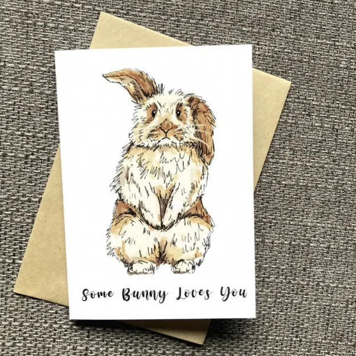 Bunny Valentine's Day Card