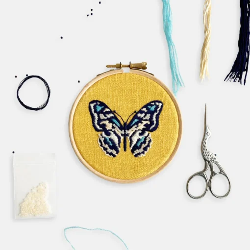 Butterfly Modern Embroidery Kit | Perfect for Beginners | Art & Soul