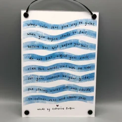 Calm Seas Framed Poem