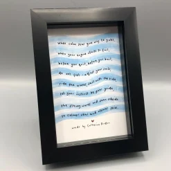 Calm Seas Framed Poem
