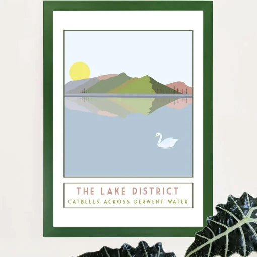 Catbells Travel Poster