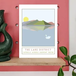 Catbells Travel Poster