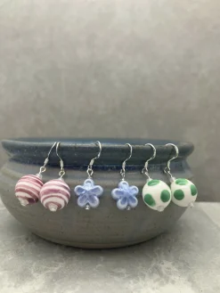 Ceramic Bead Earrings