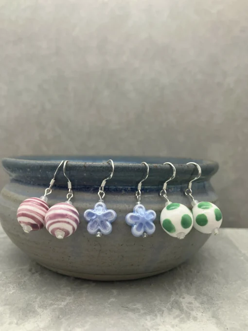 Ceramic Bead Earrings