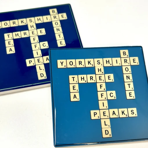 Ceramic Coaster | Hand-Painted Scrabble Yorkshire | Art & Soul