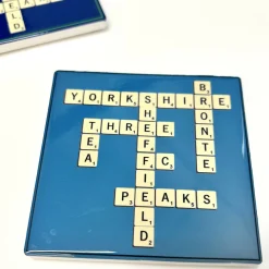 Ceramic Coaster | Hand-Painted Scrabble Yorkshire | Art & Soul