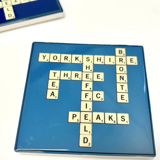 Ceramic Coaster | Hand-Painted Scrabble Yorkshire | Art & Soul