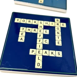 Ceramic Coaster | Hand-Painted Scrabble Yorkshire | Art & Soul