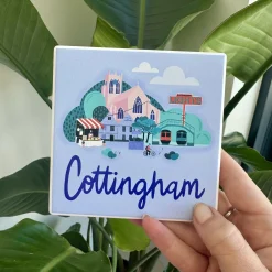 Ceramic Cottingham Art Coaster