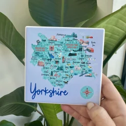 Ceramic Yorkshire Art Coaster
