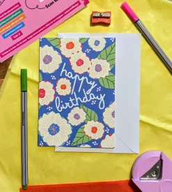 Cheerful Floral Birthday Card