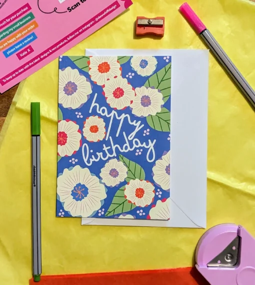 Cheerful Floral Birthday Card