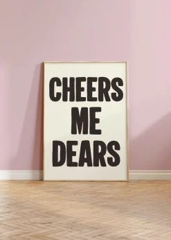 Cheers Me Dears Print – Celebrate Friendship | Art & Soul