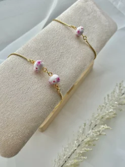Cherry Blossom Bracelets - Handmade Polymer Clay Bracelets