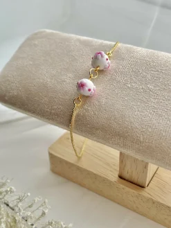 Cherry Blossom Bracelets - Handmade Polymer Clay Bracelets