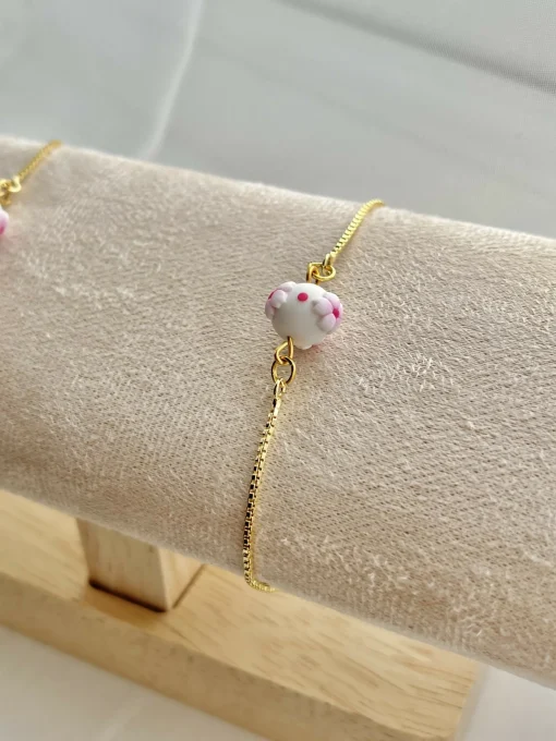 Cherry Blossom Bracelets - Handmade Polymer Clay Bracelets