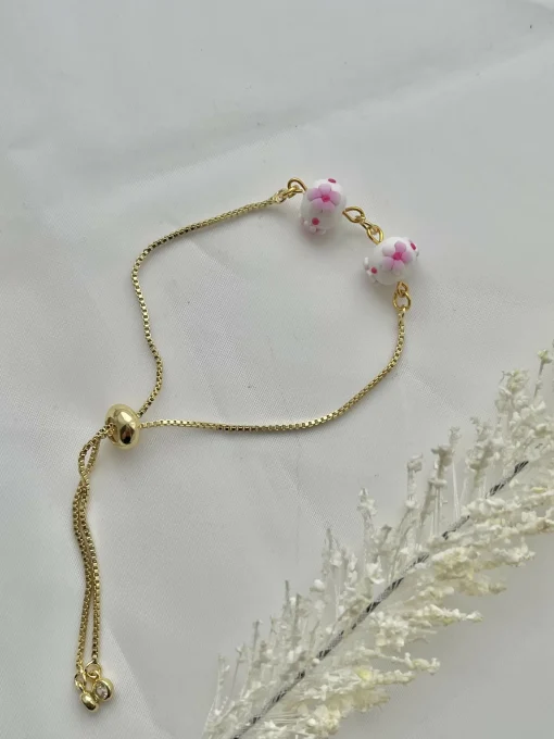 Cherry Blossom Bracelets - Handmade Polymer Clay Bracelets