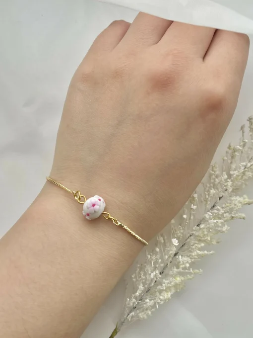 Cherry Blossom Bracelets - Handmade Polymer Clay Bracelets
