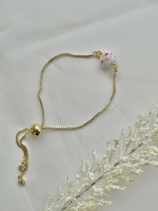 Cherry Blossom Bracelets - Handmade Polymer Clay Bracelets