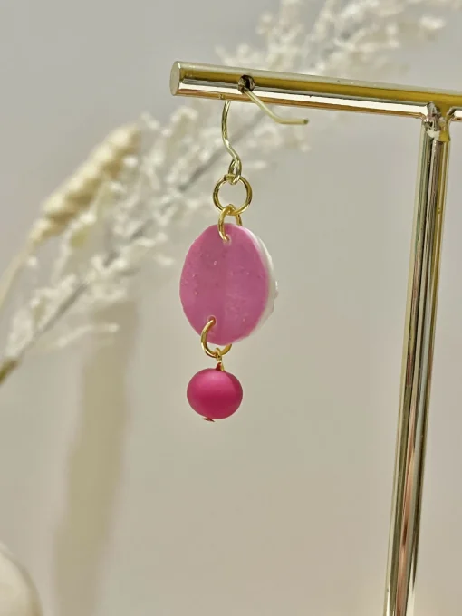 Cherry Blossom No. 1 - Handmade Polymer Clay Earrings