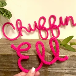 Chuffin Ell 2 Piece Wire Word Decoration