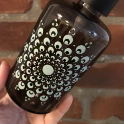 City Glass Hand-painted Soap Dispenser