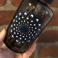 City Glass Hand-painted Soap Dispenser