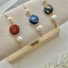 Clay and Pearl Bracelets - Handmade Polymer Clay Bracelets