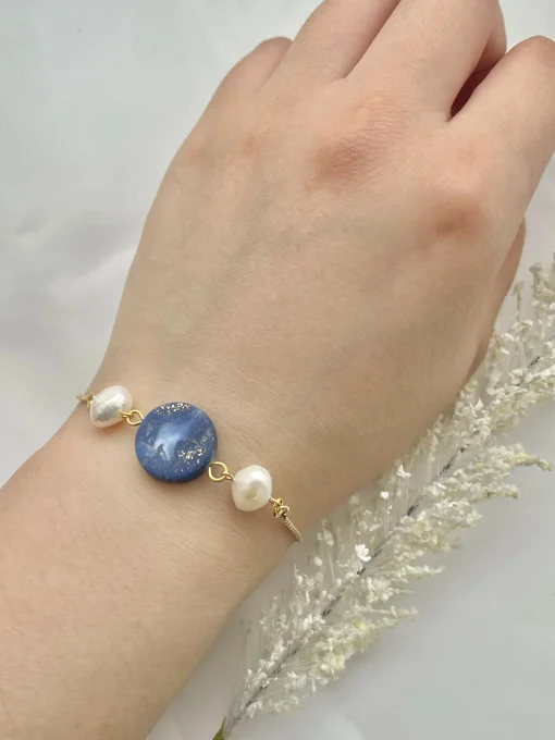 Clay and Pearl Bracelets - Handmade Polymer Clay Bracelets