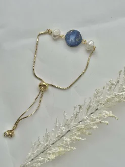 Clay and Pearl Bracelets - Handmade Polymer Clay Bracelets