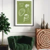 Coffee Club Print - Green
