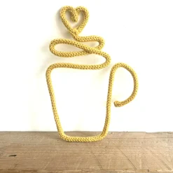 Coffee Cup Shaped Wire Decoration