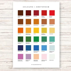 Colours Of Amsterdam Print