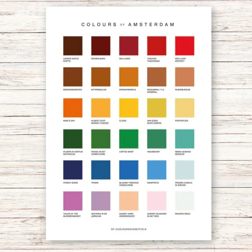 Colours Of Amsterdam Print