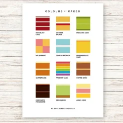 Colours of Cakes Print