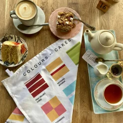 Colours of Cakes Tea Towel