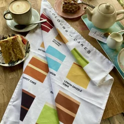 Colours of Cakes Tea Towel