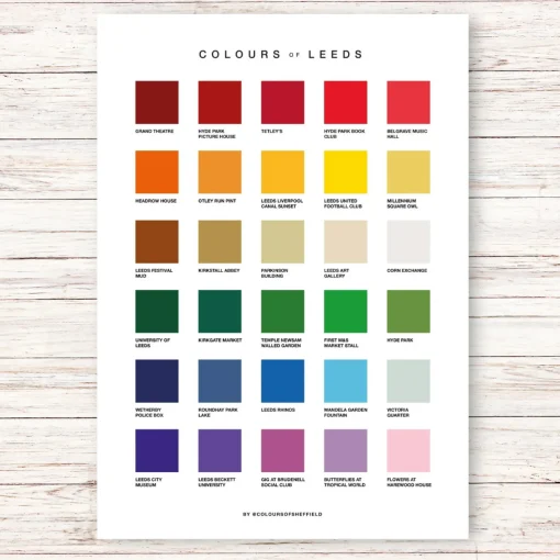 Colours of Leeds Print