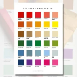 Colours of Manchester Print
