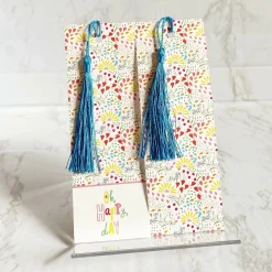 Confetti Petals Tassel Bookmark