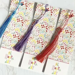 Confetti Petals Tassel Bookmark