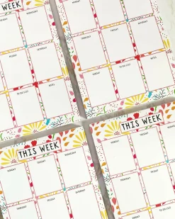 Confetti Petals This Week Notepad A5
