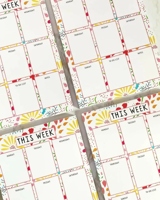 Confetti Petals This Week Notepad A5