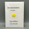 Congratulations on Egg-cellent Exam - Pom Pom Greeting Card
