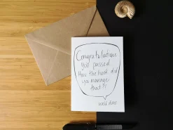 Congratulations You Passed Greetings Card