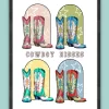 Cowboy Kisses Boot Print