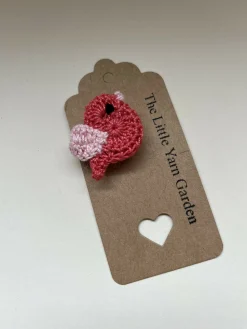 Crochet Bird Brooch