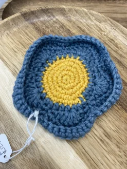 Crochet Flower Trinket Dish