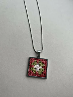 Crochet Necklace Pendant
