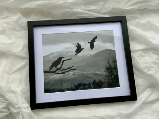 Crows Over Misty Mountains - Large